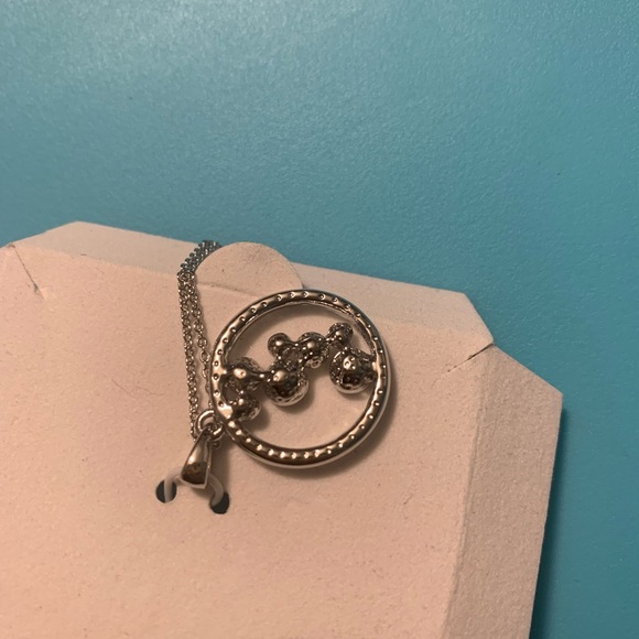 AURA silver-tone crystal pendant with 16 inch + 2 inch extender cable chain NIB - Picture 6 of 8